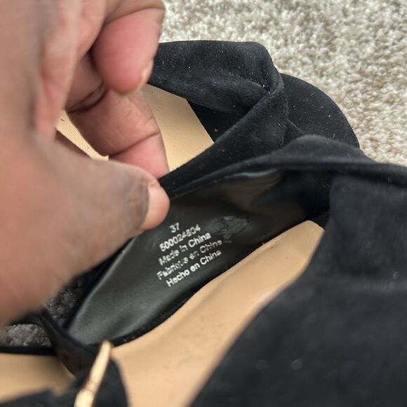 Free People Gisele Suede Twisted Sandals 37=6.5-7 - Picture 6 of 7